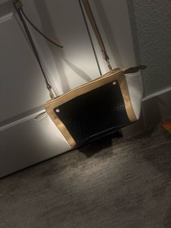 White and Black Crossbody Handbag