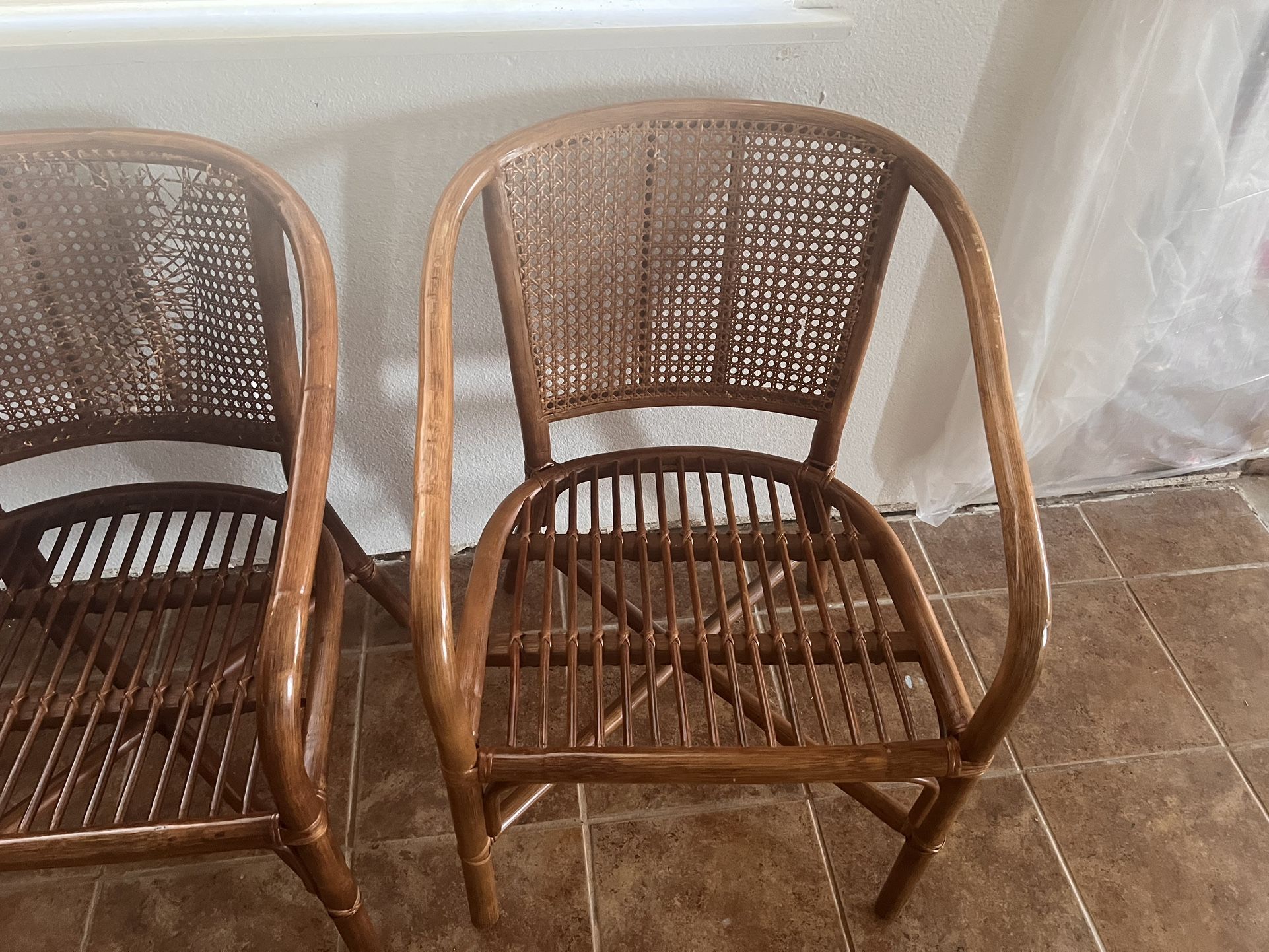 Vintage Rattan Cane Chair