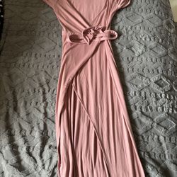 Pink Forever 21 Bodycon Long Summer Dress 