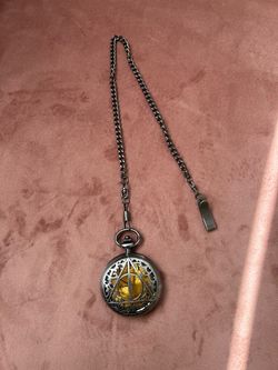 Harry Potter Deathly Hallows Pocket Watch with Chain