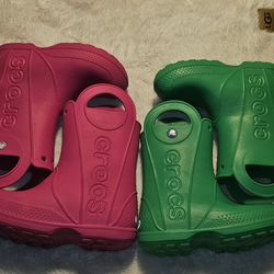 Kids Crocs Handle It Rain and Snow Boots,  Easy On/Off