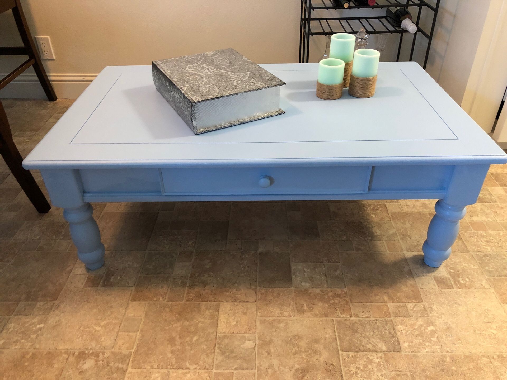 Coffee table well painted