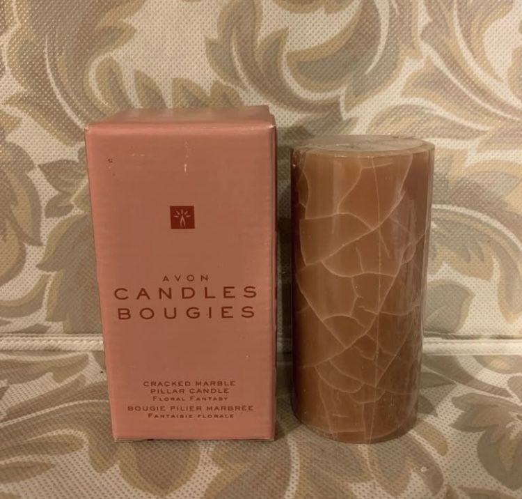 Avon Floral Fantasy Pillar Candle