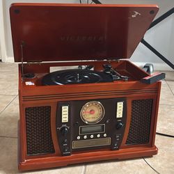 Victrola Navigator 8-in-1 Wood Record Player
