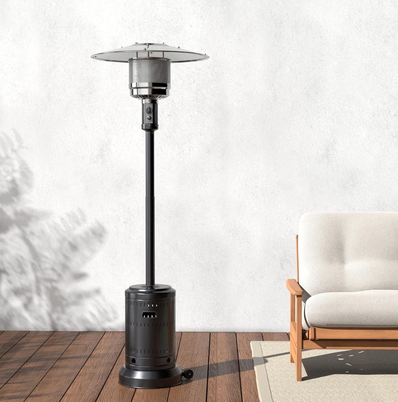 Amazon Basics Commercial Outdoor Patio Heater, Havana Bronze