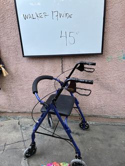 Rolling Walker Rollator 17" Wide