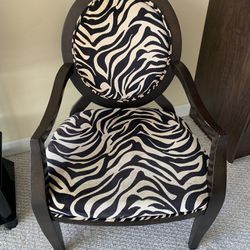 2 X Solid Wood Accent Chairs 