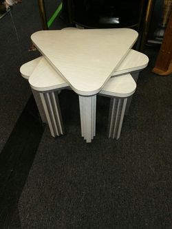 Set of 3 end tables.