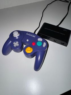 OEM Indigo GameCube Controller + MAYFLASH Adapter