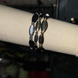 Three Stainless Steel Gold And Silver Bracelets New
