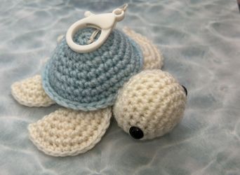 Crochet Keychain Turtle 