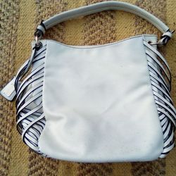 Liz Soto White Leather Purse