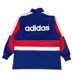 Vintage Adidas 1/2 Zip Sweatshirt Mens XL Blue World Cup Descente Japan Pullover