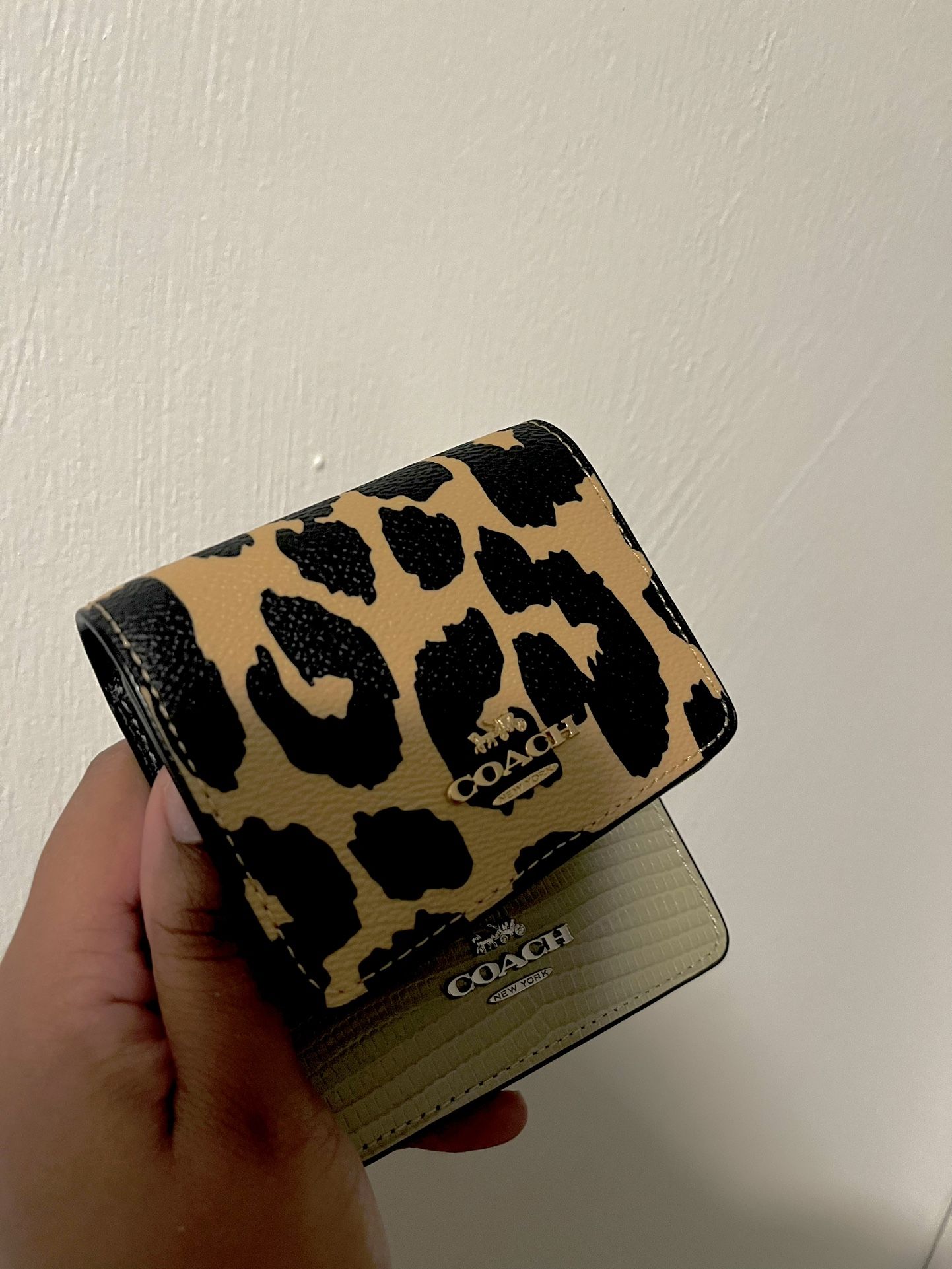 Green Snake Skin Mini Wallet Bag (Coach)