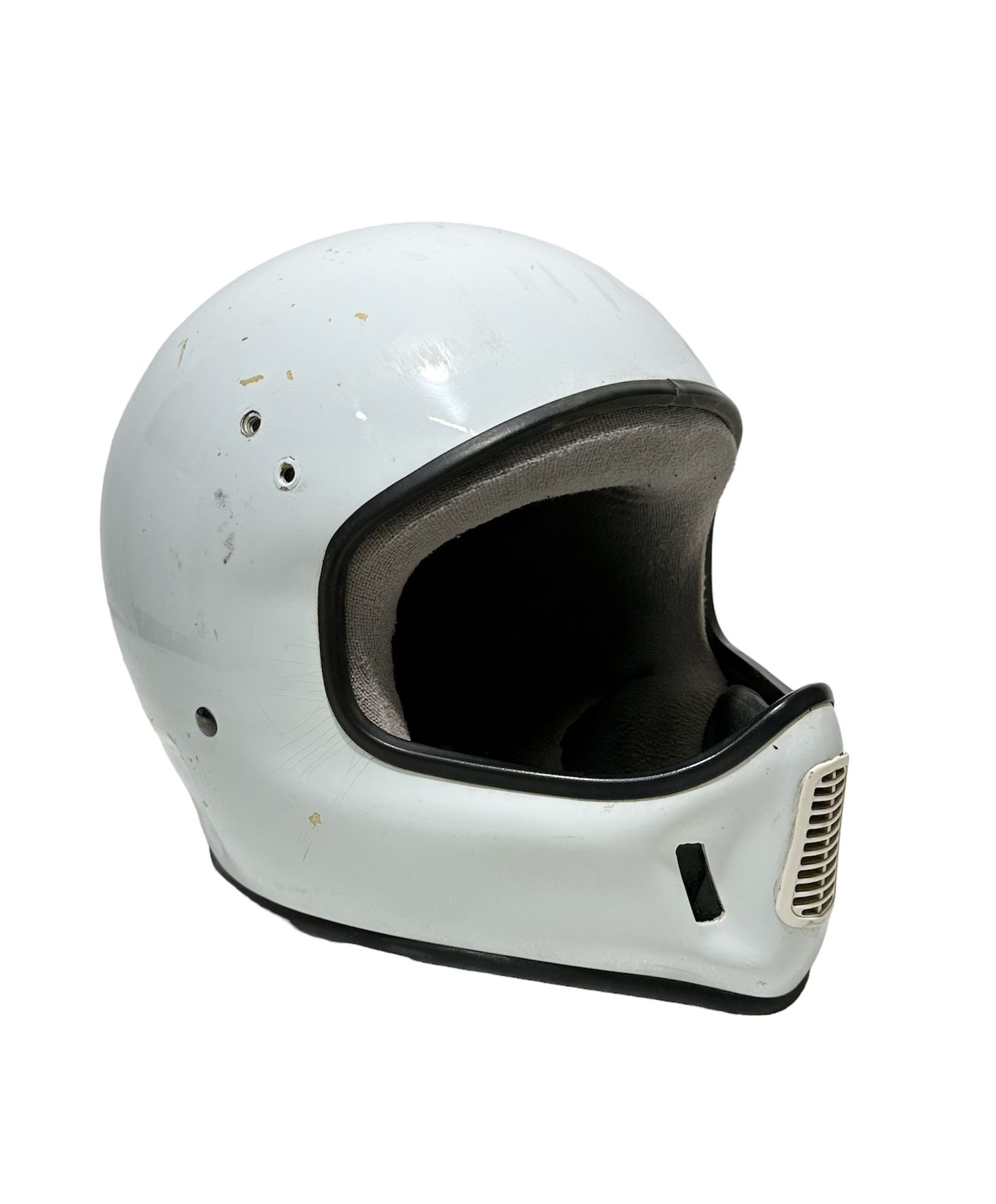 Bell Snell M90 DOT ~ Motorcycle Helmet Approved Full Face ~ White ~ Size 7 1/2