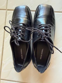 Kids Black Dress Shoes (size 4)