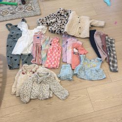 18 Piece 2T baby Toddler Girl Clothes Bundle Lot Gap Zara