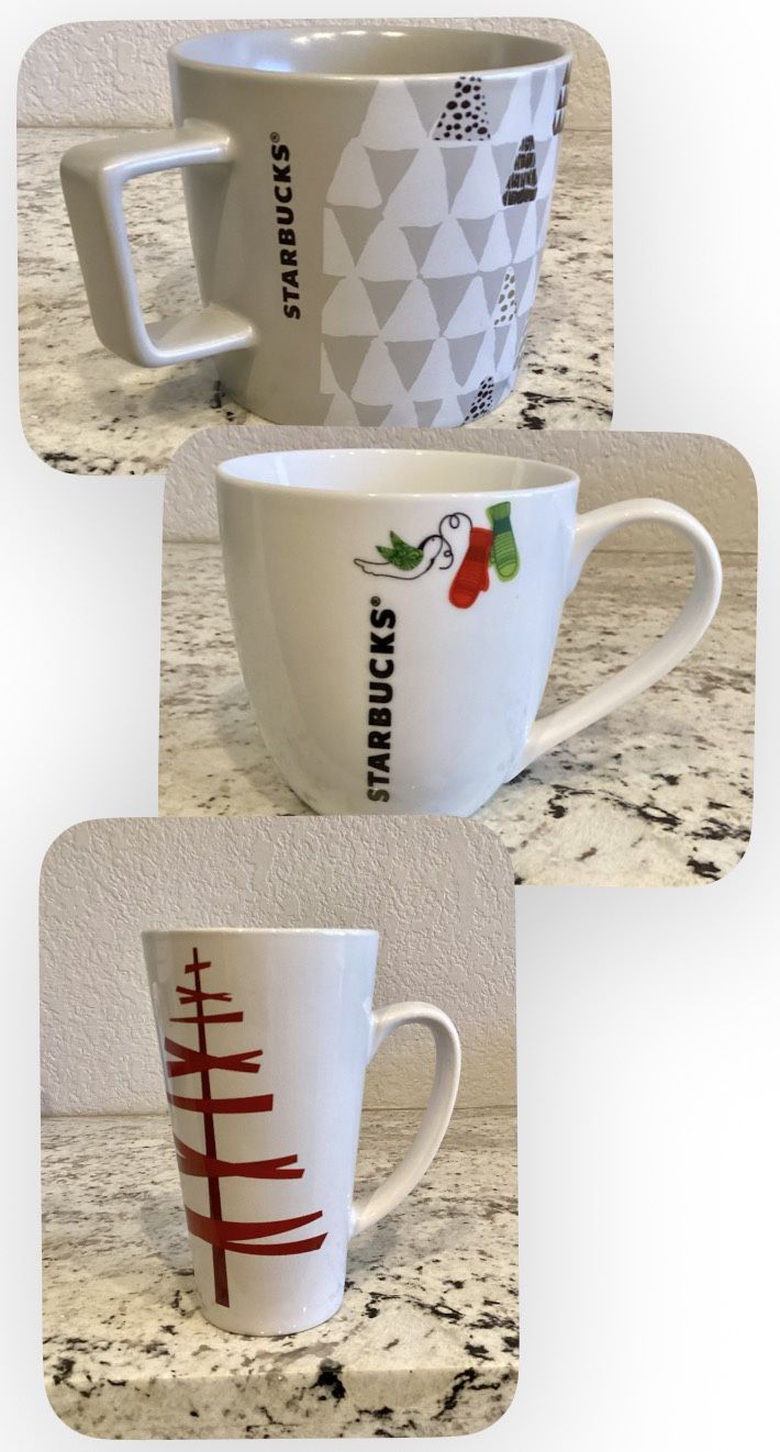 Starbucks Christmas Holiday Coffee Mug Cup Latte Ceramic