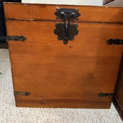 2 Wooden Trunks