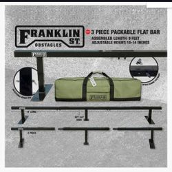 The Franklin St. Obstacles Packable Flat Bar Rail 9' In Black 