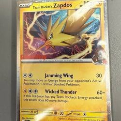 Team Rockets Zapdos GameStop Promo Stamped Card 70/182