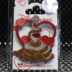 Disney Jungle Book Kaa Snake Heart Paris Pin