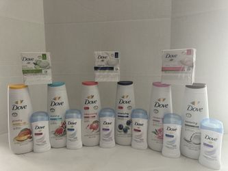 Dove body wash and deodorant