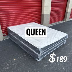 NEW Mattress Queen Size Regular With Box Spring // Offer  🚚