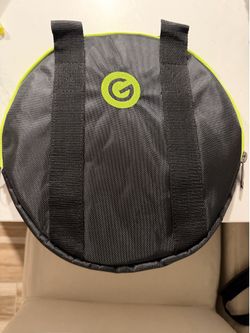 Gravity Stands | Round Gray and Neon Green Carrying Bags
