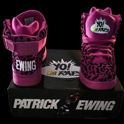 Ewing 33 Hi x Yo MTV Raps Pink Leopard Size 10.5 (Rare) 