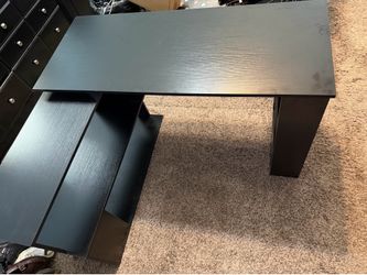 HOMCOM 360degree(s) Rotating Combo Writing Table Office Hollow Core Hobby Desk w/ Storage Shelf