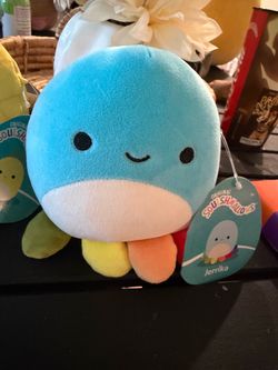 Squishmallows Jerrika Rainbow Octopus Plush