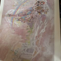 WALT DISNEY FOUR CASTLES CAST MEMBER Signed And Numbered By Artist 