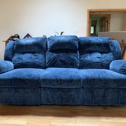Blue Sofas Recliners