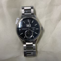 TAG HEUER CARRERA CALIBRE 8 GMT 41mm Steel Watch 
