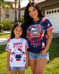 4th of July Hello Kitty Shirts | Kids & Adults | $25 Each