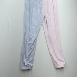 New Shosho Pants Women's Size S- XL Pink Elastic Waist Striped Electric Joggers.