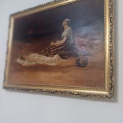 Antique Painting On Wood 