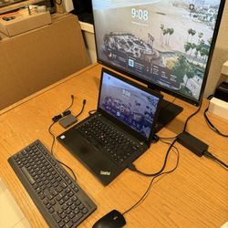 LENOVO T480 Laptop And Lenovo Monitor, KB, Mouse