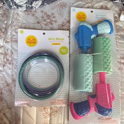Water guns, and dive rings