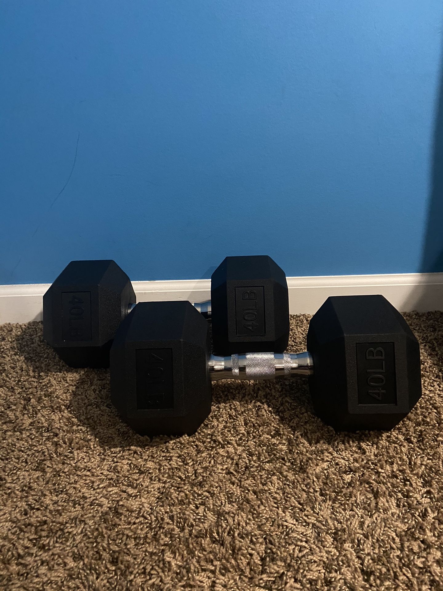 40lb Dumbbells AmazonBasics
