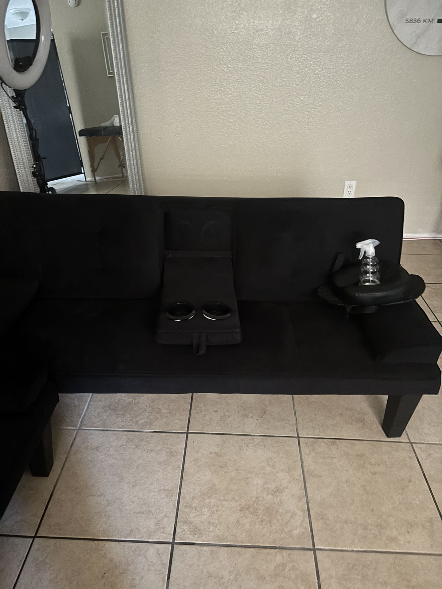 Two Almost New Futons Cup Holders