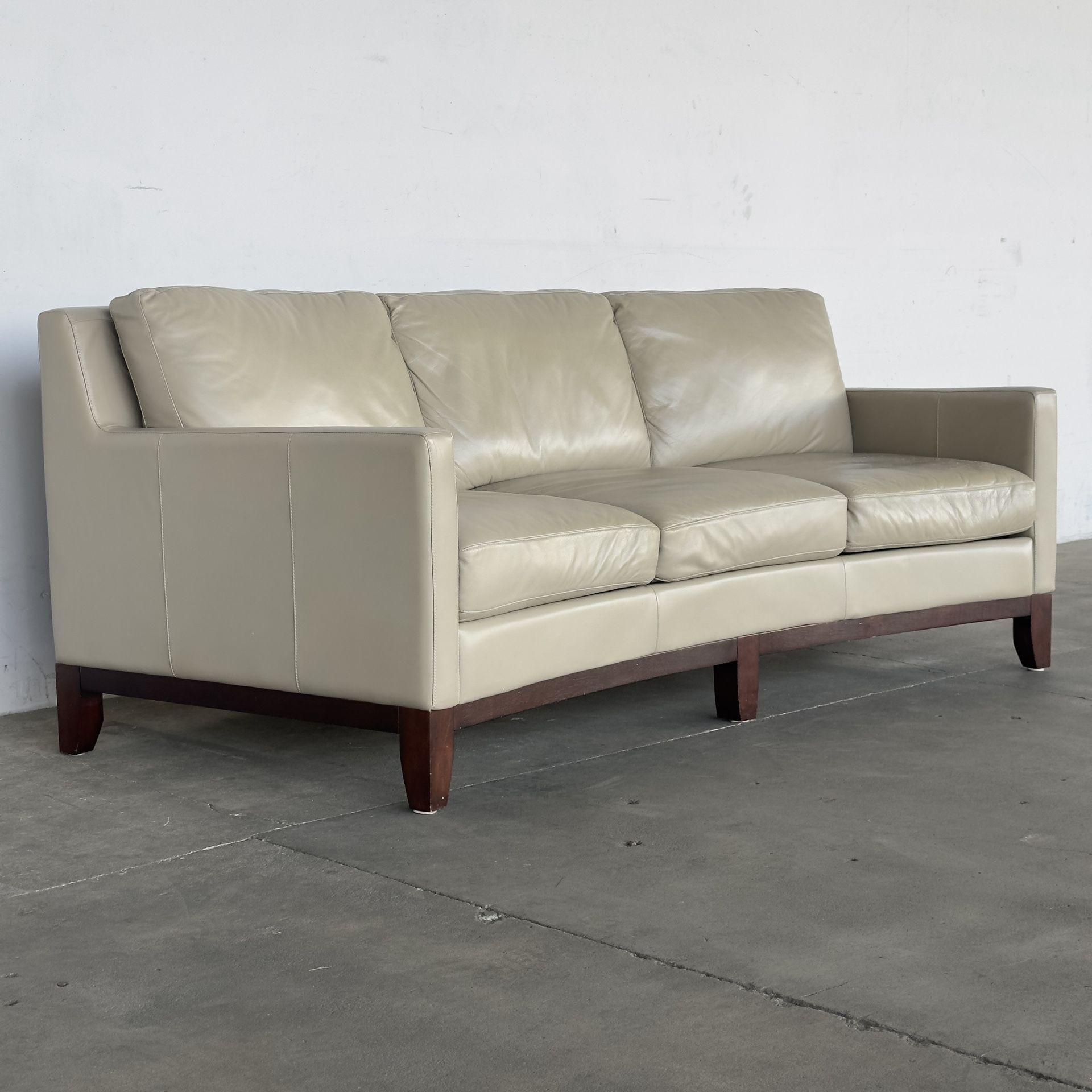 Leather Curved Sofa -Delivery Available