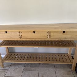 Wooden Console Table $100