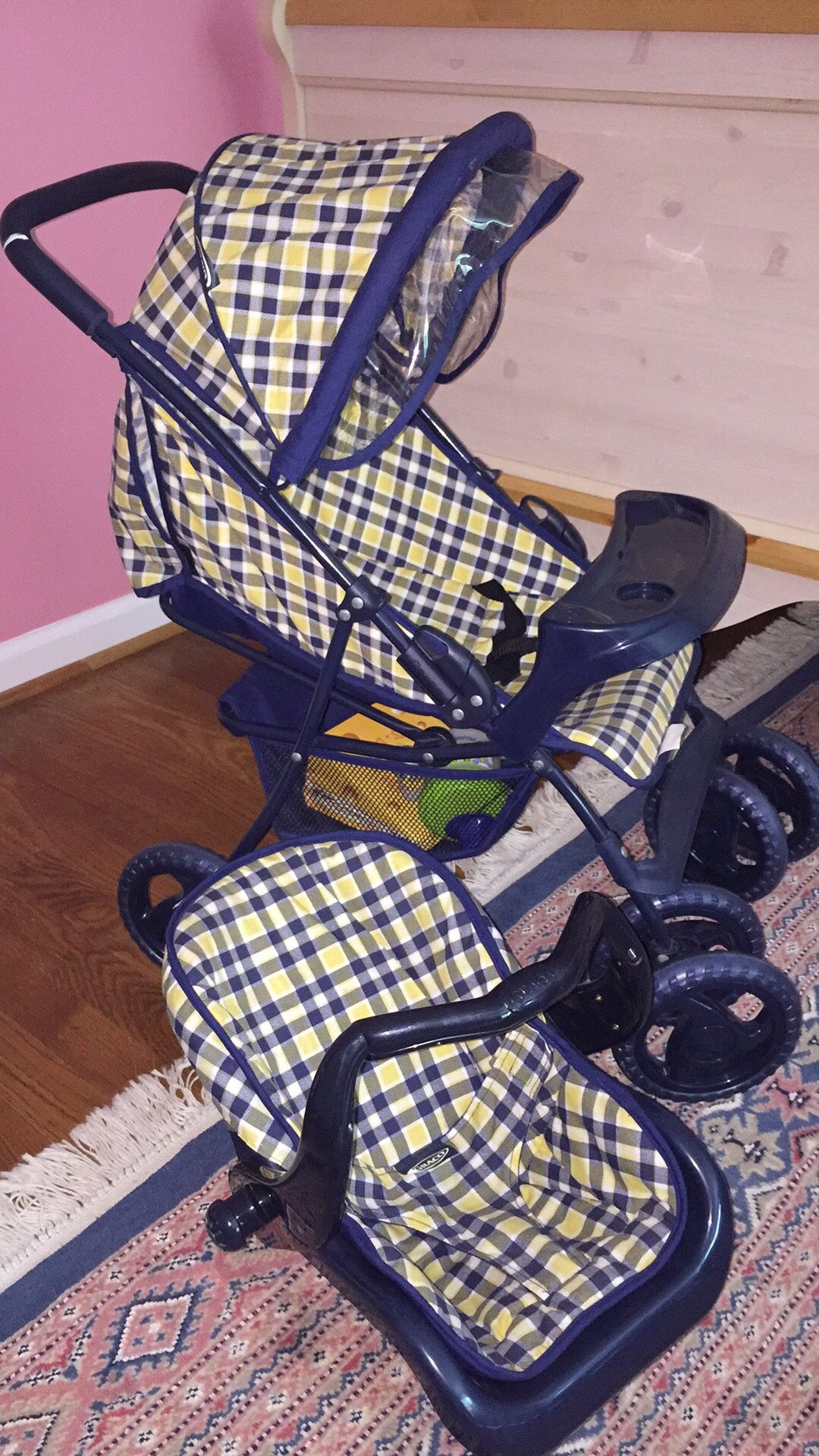 Doll stroller and doll car seat