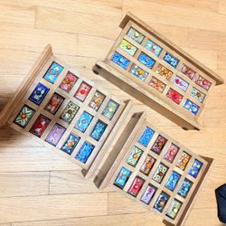 Wooden Drawer Cabinet with Colorful Ceramic Tiles