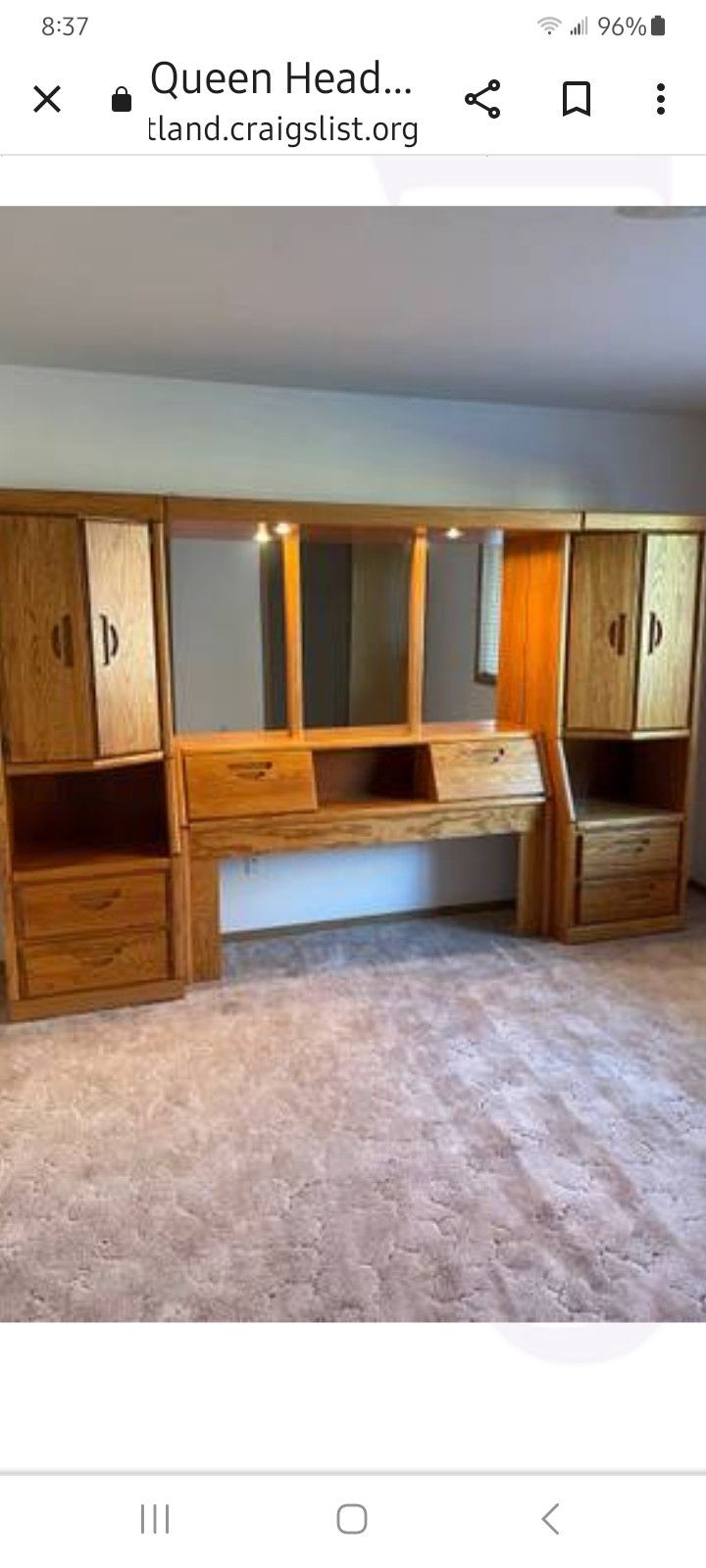 Queen Wall Headboard Unit.