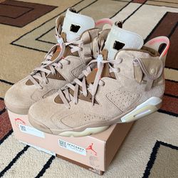 Travis Scott Jordan 6 British khaki men’s 11