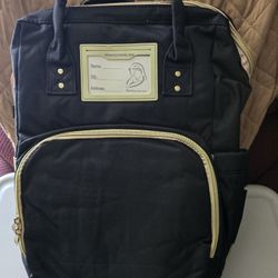 Diaper Bag Backpack, Multifunctional Baby Changing Bag with Foldable Crib & Insulated Milk Bottle Pocket, Large Capacity Travel Backpack with USB Char