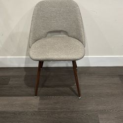 Set Of 4 Cushioned Dining Chairs 